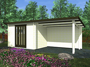 Moderní zahradní domek Toby 1 EKONOMIK 300×200 cm.
